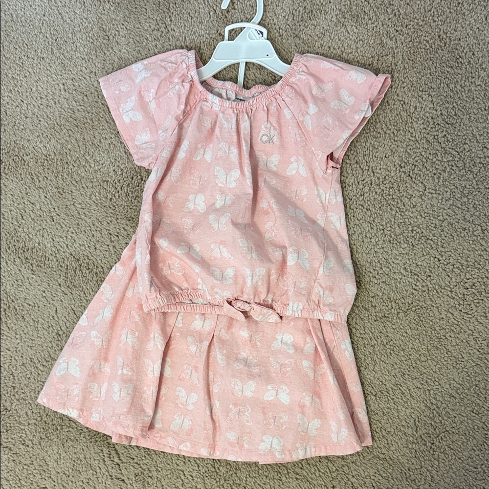 Calvin Klein Jeans Pink Butterfly 2 Piece Outfit